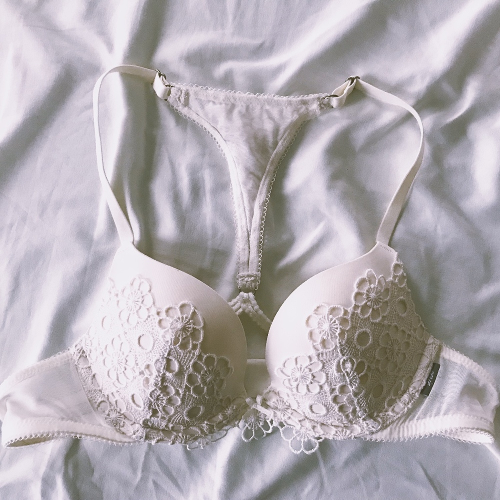 Aerie Razorback Lace Push Up Bra